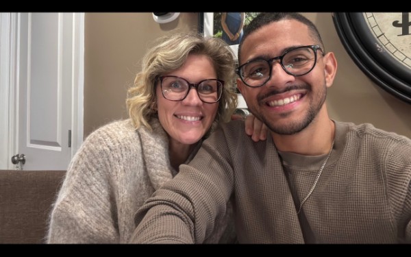 Michelle Lopez, Owner and Early Interventionist at Early Bloomers, pictured with her husband